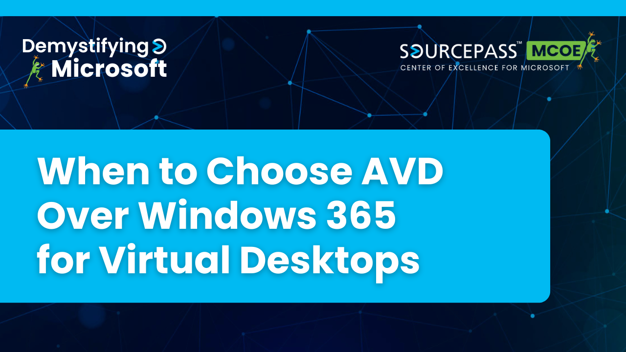 When to choose AVD
